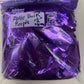 2.5 lb bag , super thin metallic purple squares